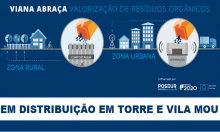 Distribuição de kit's de compostagem - programa "VIANA ABRAÇA"